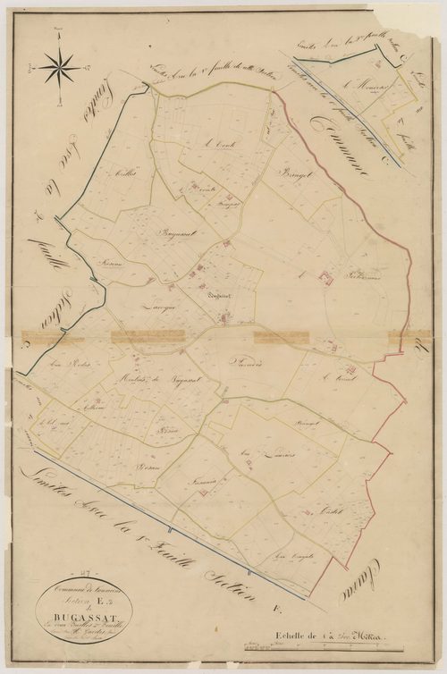 Plan napoléonien, atlas-E2 Bugassac, Tonneins