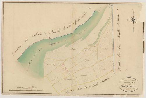 Plan napoléonien, atlas-I1 Montaigu, Tonneins