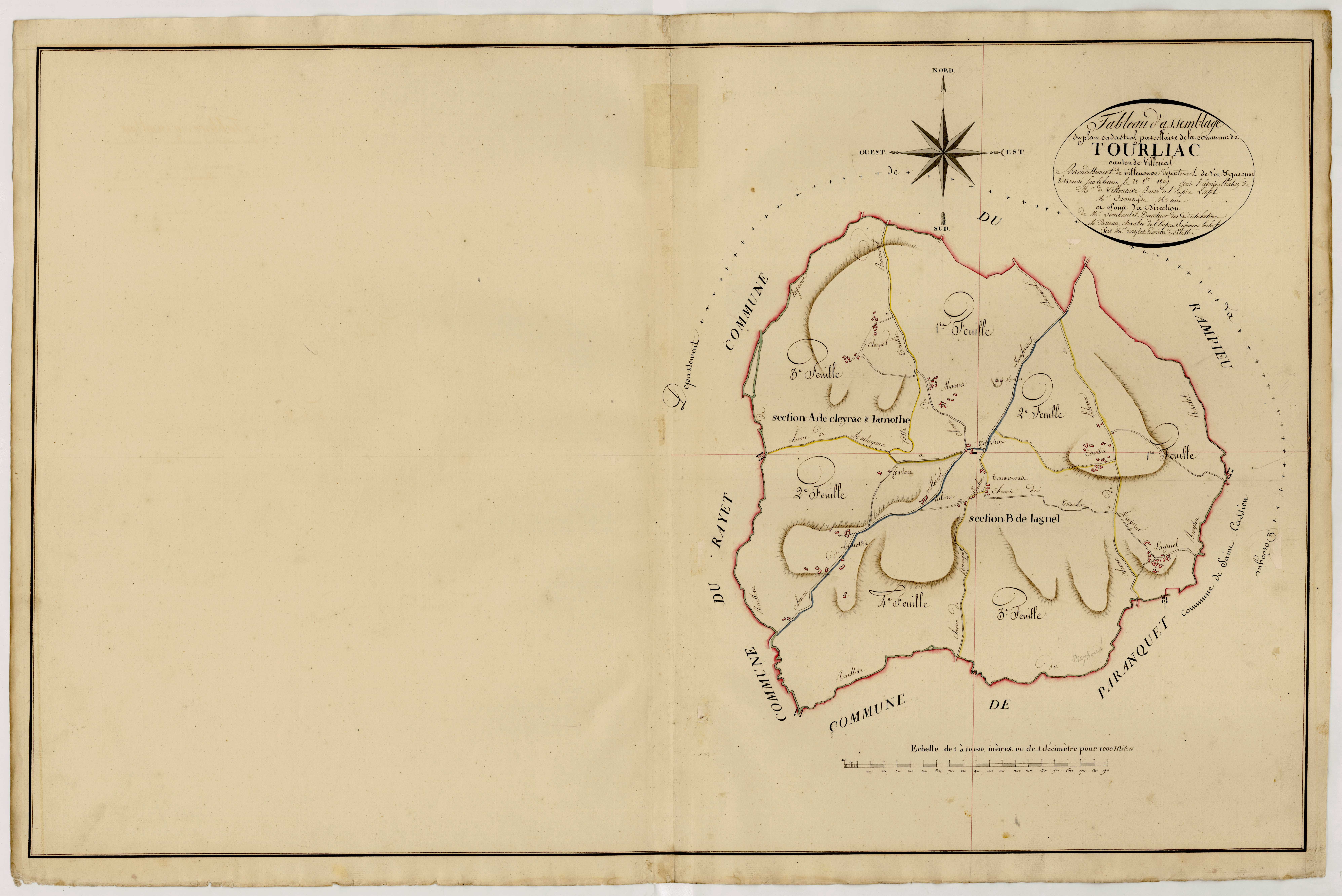 Plan primitif, atlas-TA, Tourliac