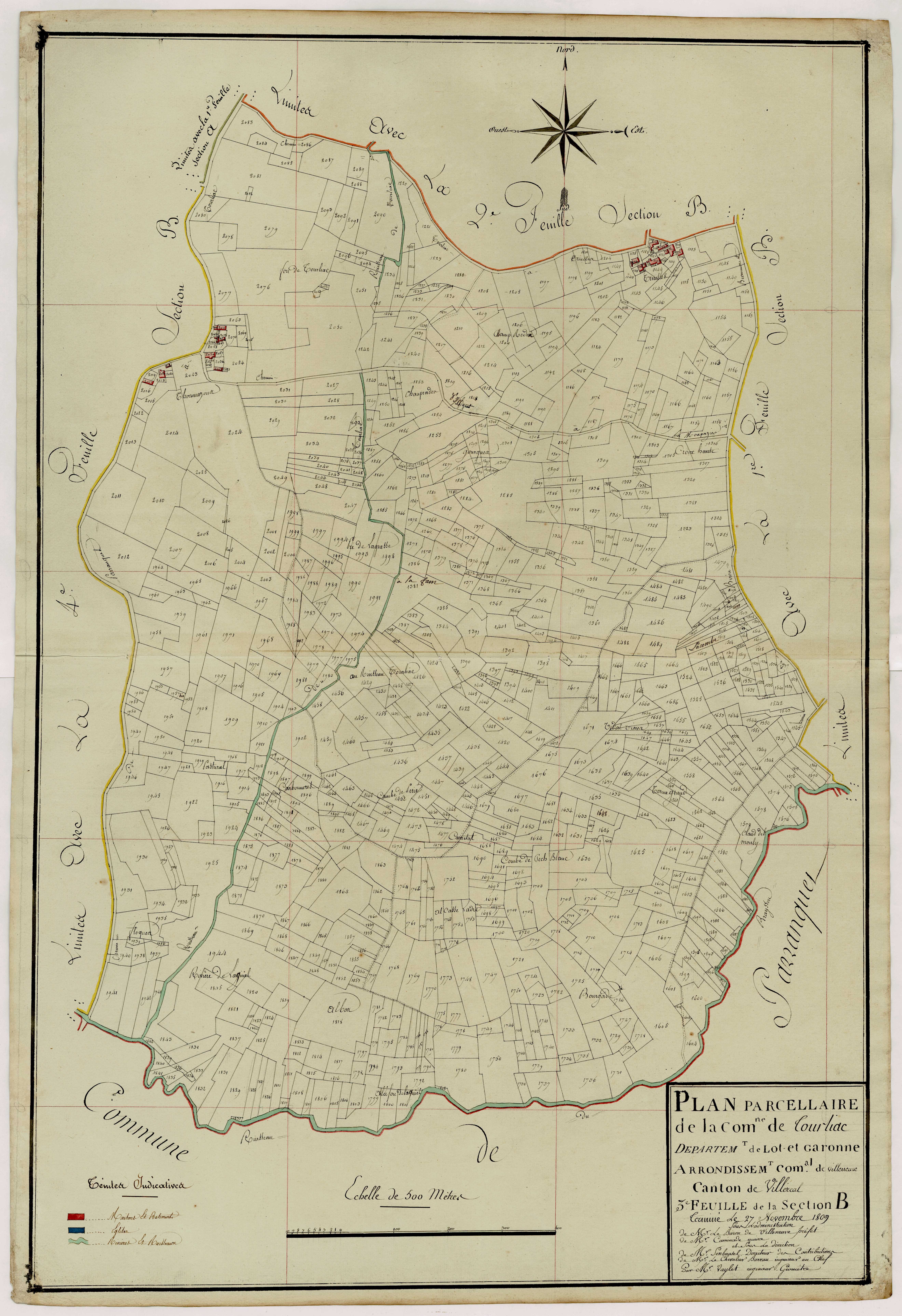 Plan primitif, atlas-B3 Lagnel, Tourliac