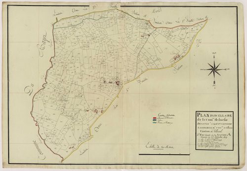 Plan primitif, atlas-A2 Cleyrac et Lamothe, Tourliac
