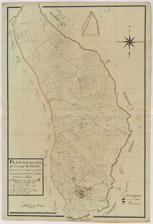 Plan primitif, atlas-B1 Lagnel, Tourliac