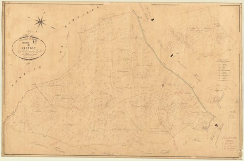 Plan napoléonien, feuille préparatoire-A2 Clayrat, Tourliac