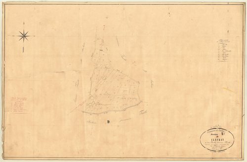 Plan napoléonien, feuille préparatoire-A3 Clayrat, Tourliac