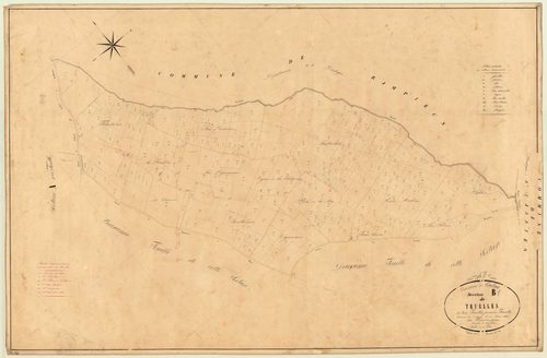 Plan napoléonien, feuille préparatoire-B1 Truelles, Tourliac