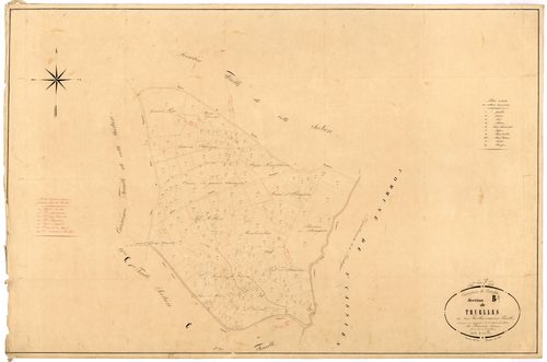 Plan napoléonien, feuille préparatoire-B2 Truelles, Tourliac