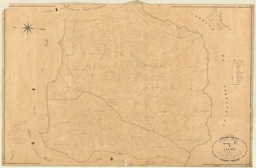 Plan napoléonien, feuille préparatoire-C1 Lagnel, Tourliac