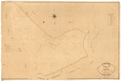 Plan napoléonien, feuille préparatoire-C2 Lagnel, Tourliac