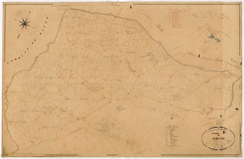 Plan napoléonien, feuille préparatoire-D1 Lamothe, Tourliac