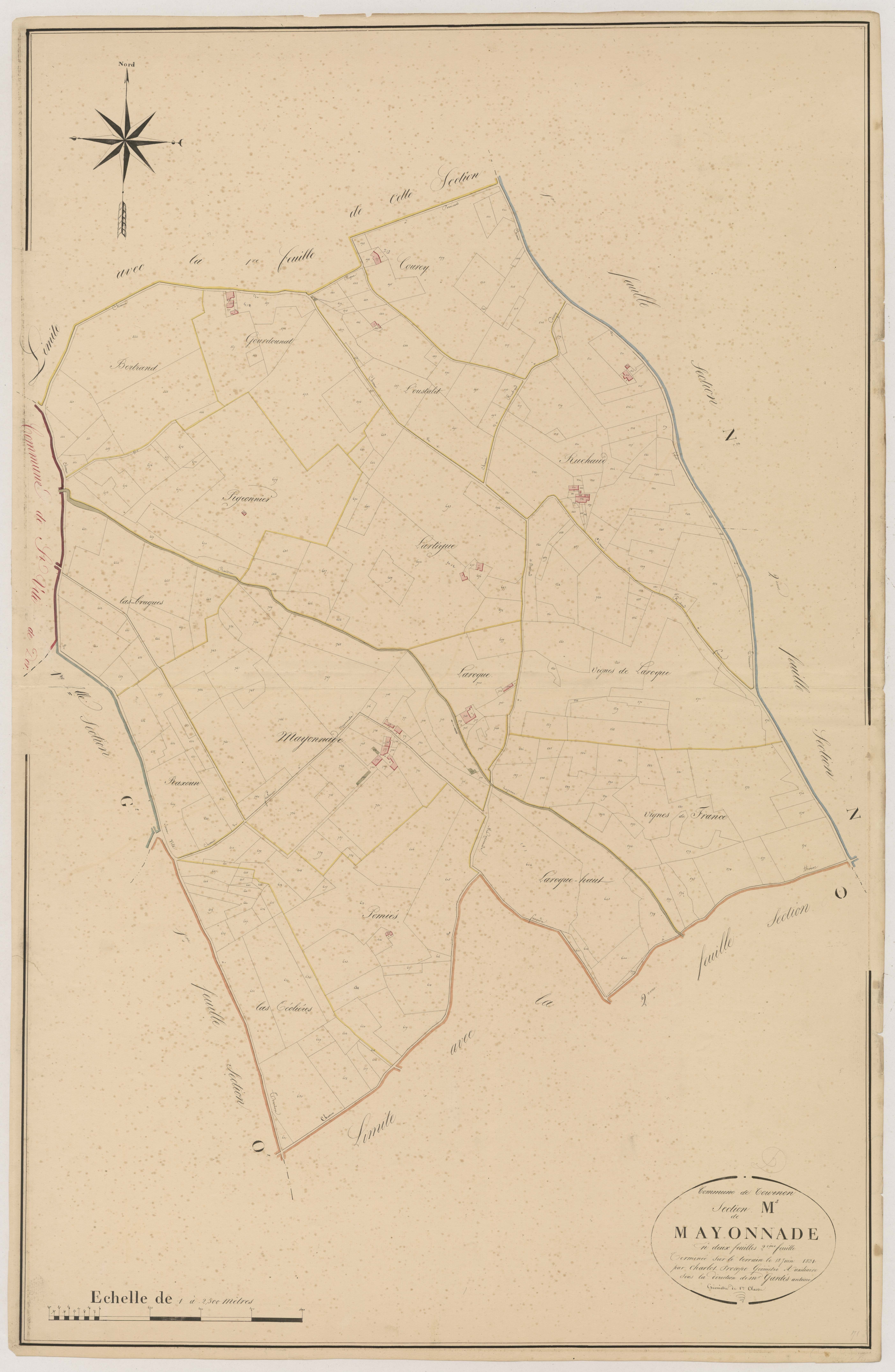 Plan napoléonien, atlas-M²2 Mayonnade, Tournon-d’Agenais