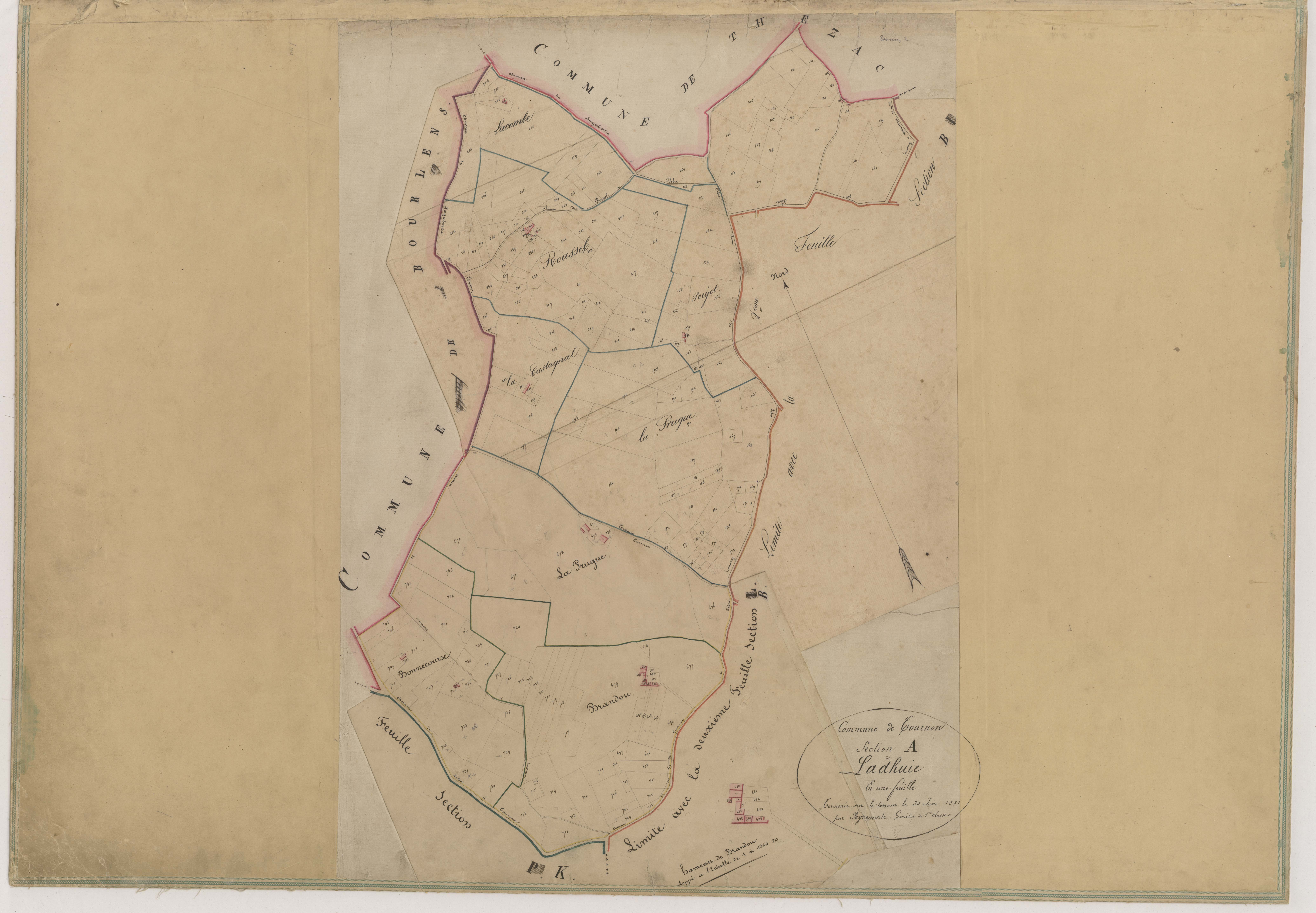 Plan napoléonien-A Ladhuie, Tournon-d’Agenais