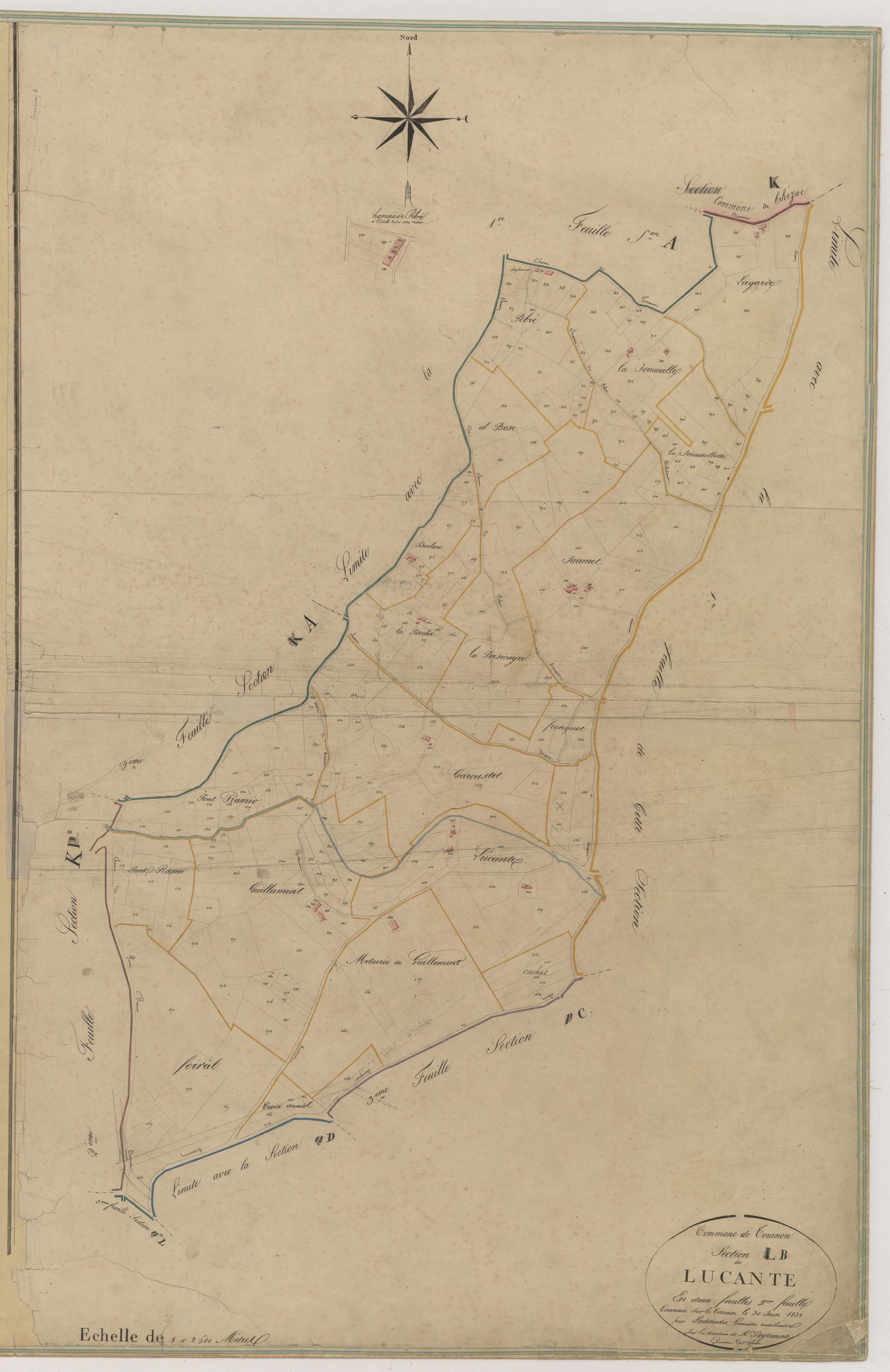 Plan napoléonien-B2 Lucante, Tournon-d’Agenais