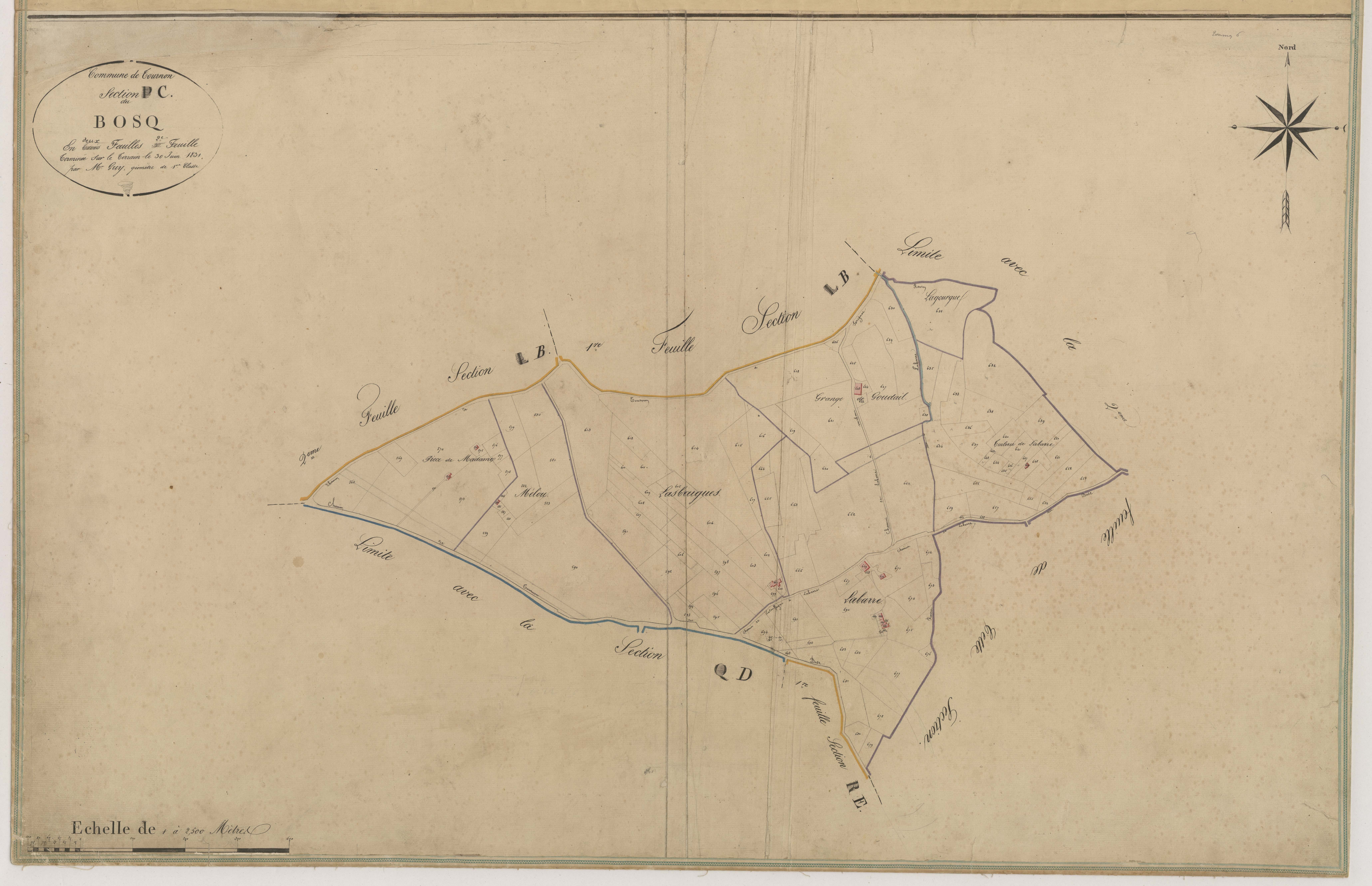 Plan napoléonien-C2 Le Bosq, Tournon-d’Agenais
