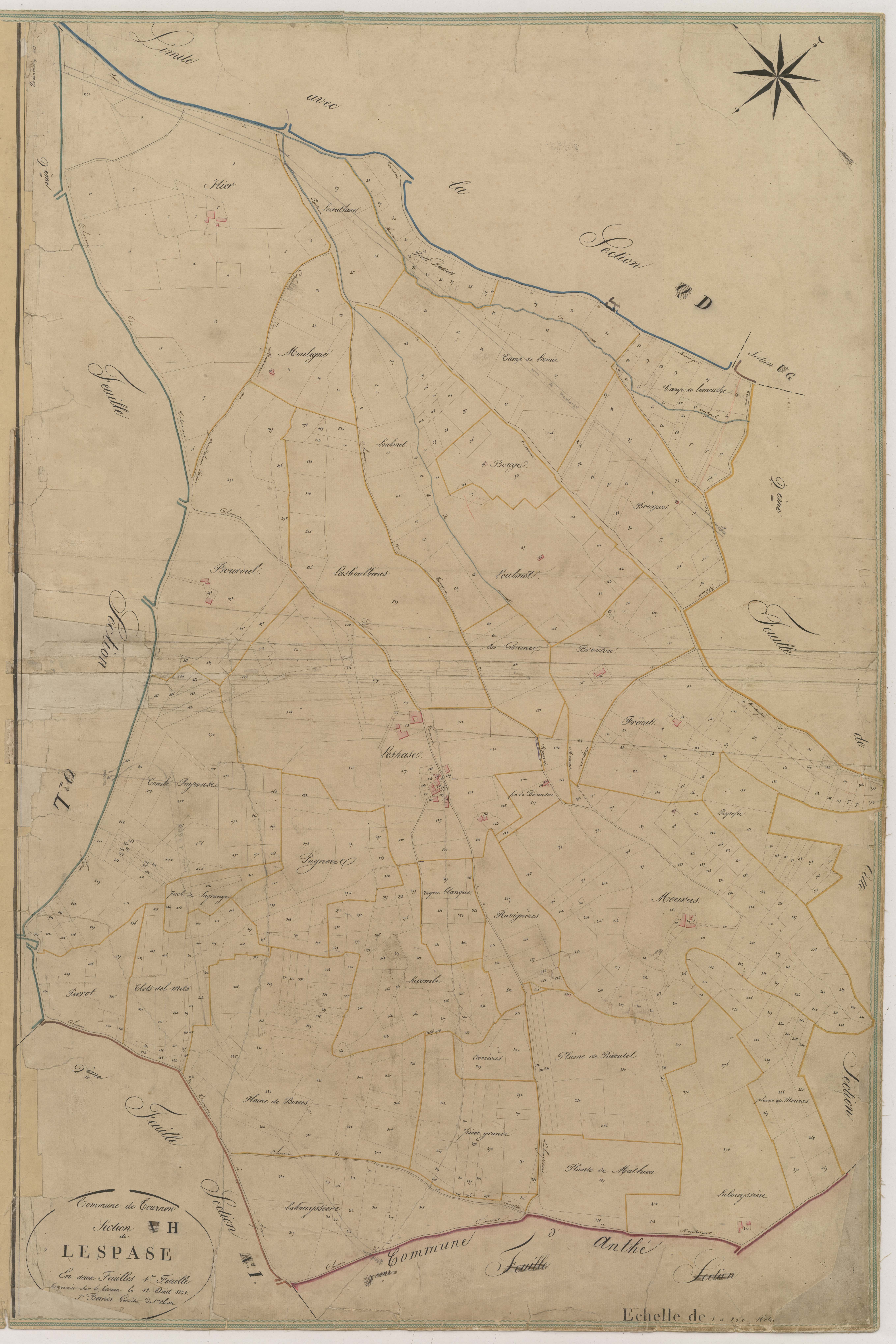 Plan napoléonien-H1 Lespase, Tournon-d’Agenais
