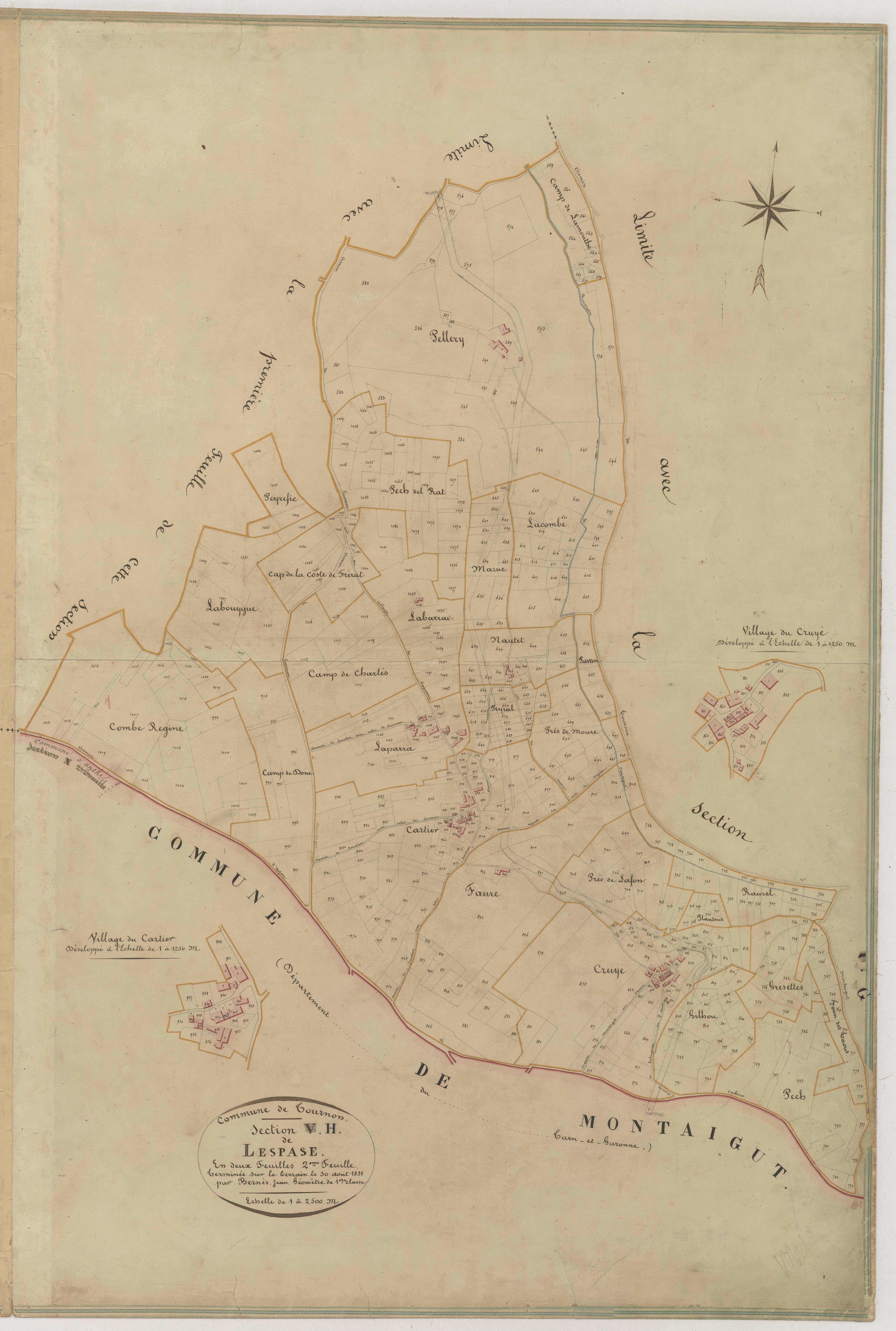 Plan napoléonien-H2 Lespase, Tournon-d’Agenais