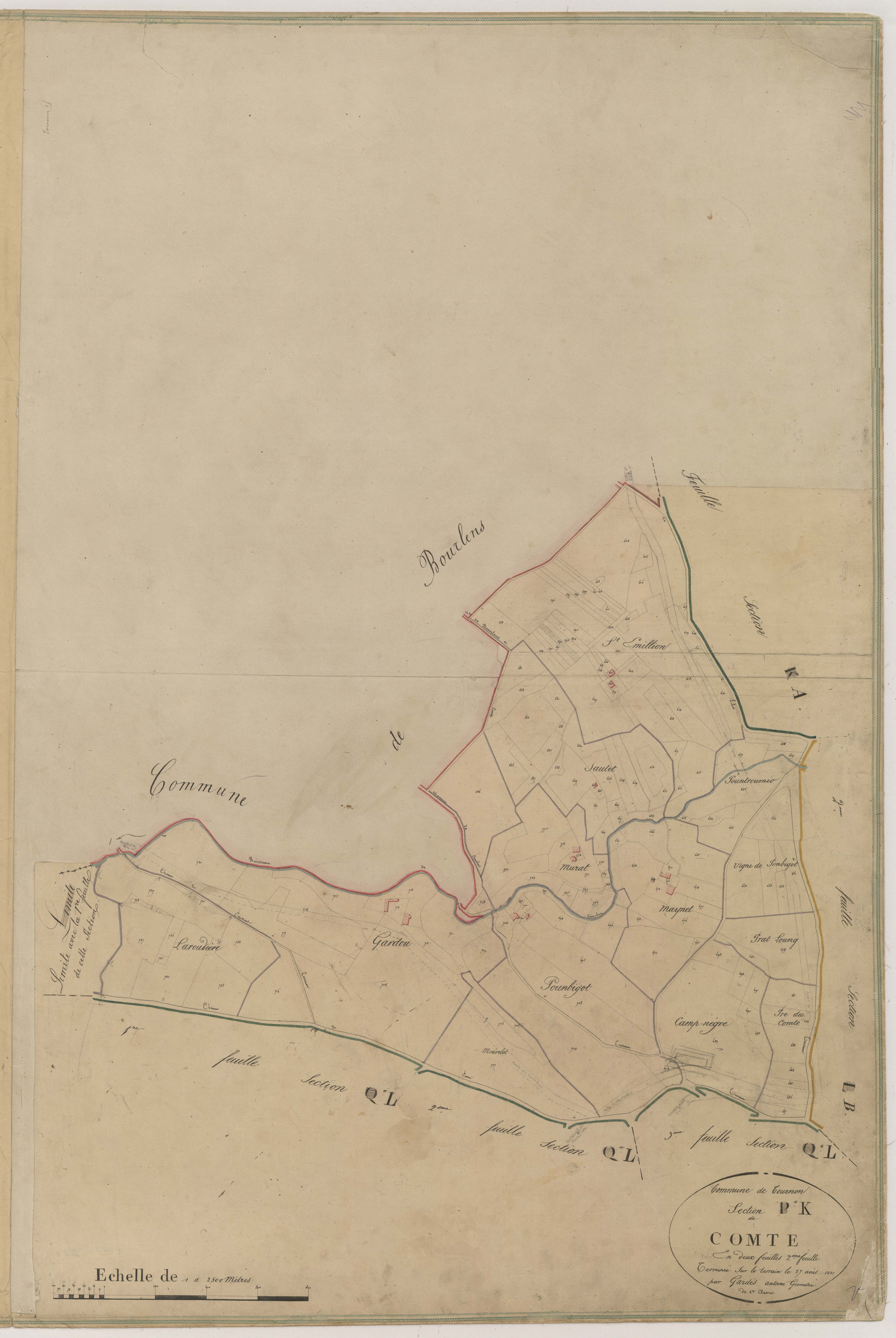 Plan napoléonien-K2 Comte, Tournon-d’Agenais