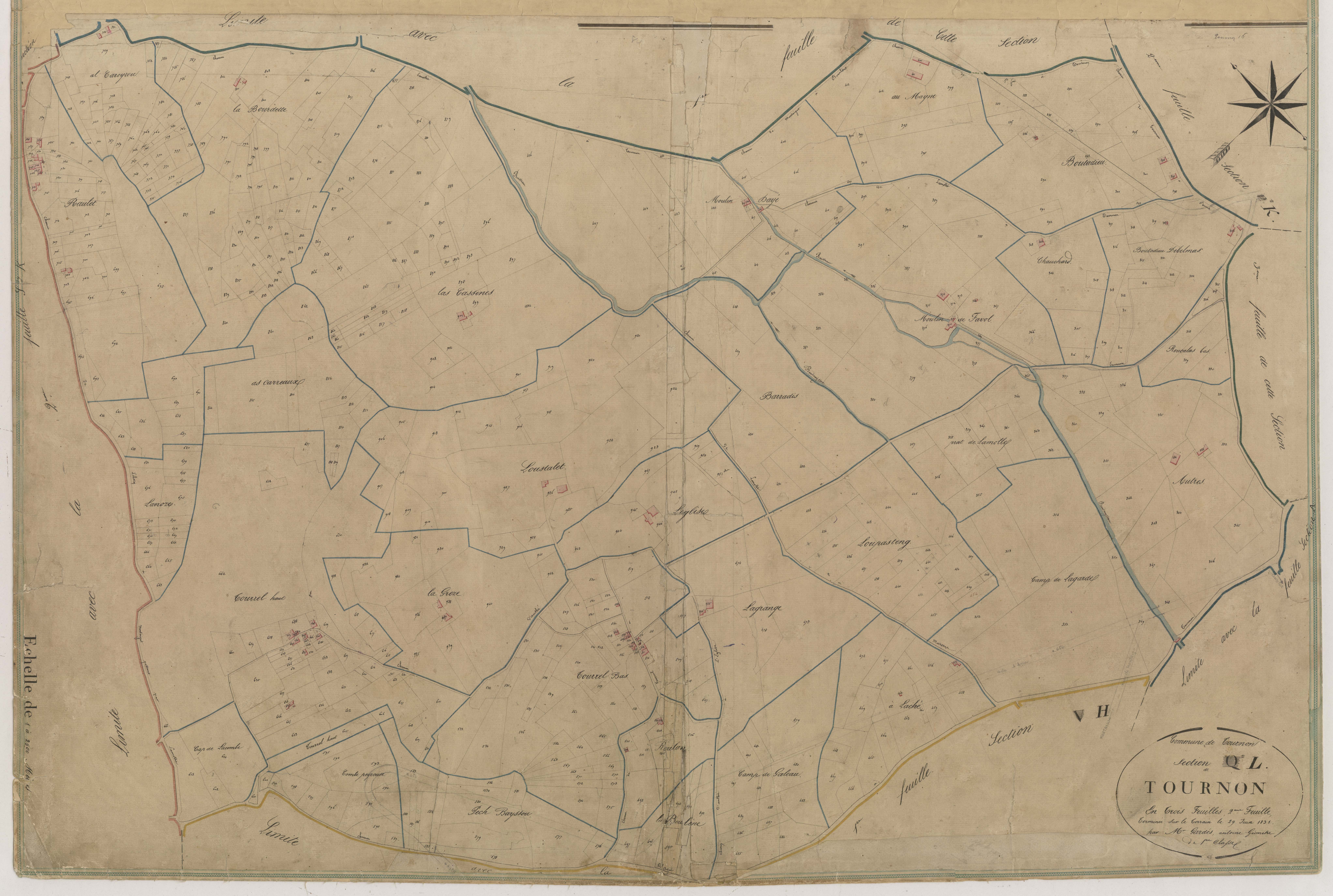 Plan napoléonien-L2 La Ville, Tournon-d’Agenais