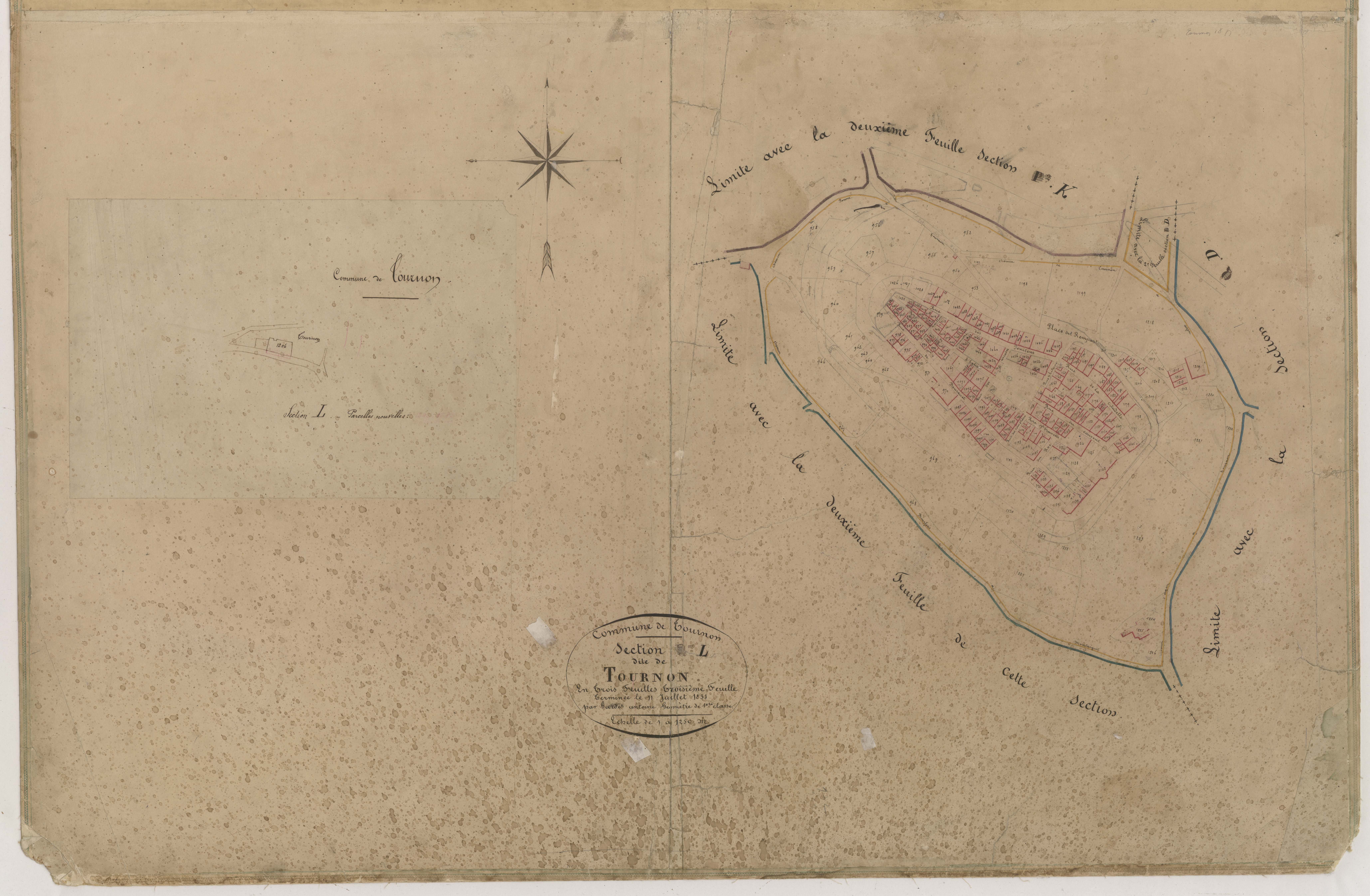Plan napoléonien-L3 La Ville, Tournon-d’Agenais