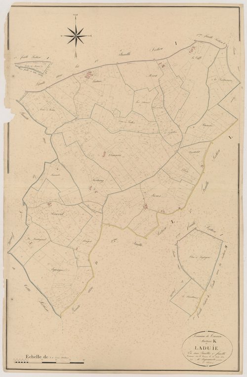 Plan napoléonien, atlas-K1 Laduie, Tournon-d’Agenais