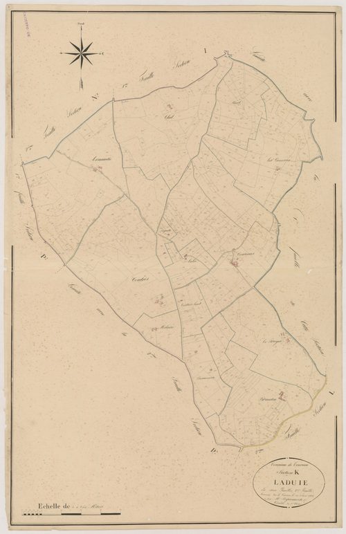 Plan napoléonien, atlas-K2 Laduie, Tournon-d’Agenais