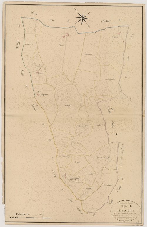 Plan napoléonien, atlas-L1 Lucante, Tournon-d’Agenais