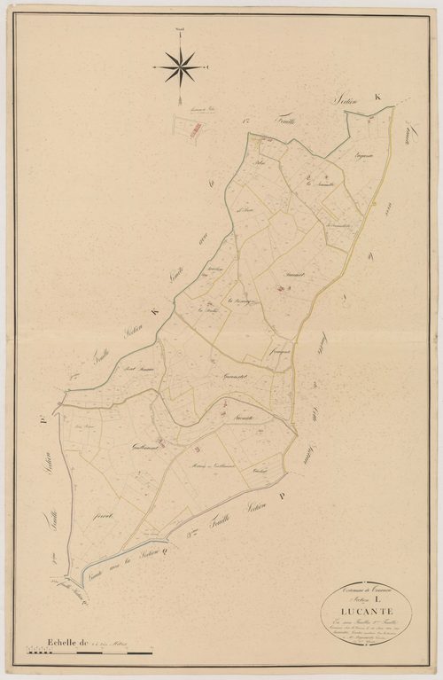 Plan napoléonien, atlas-L2 Lucante, Tournon-d’Agenais