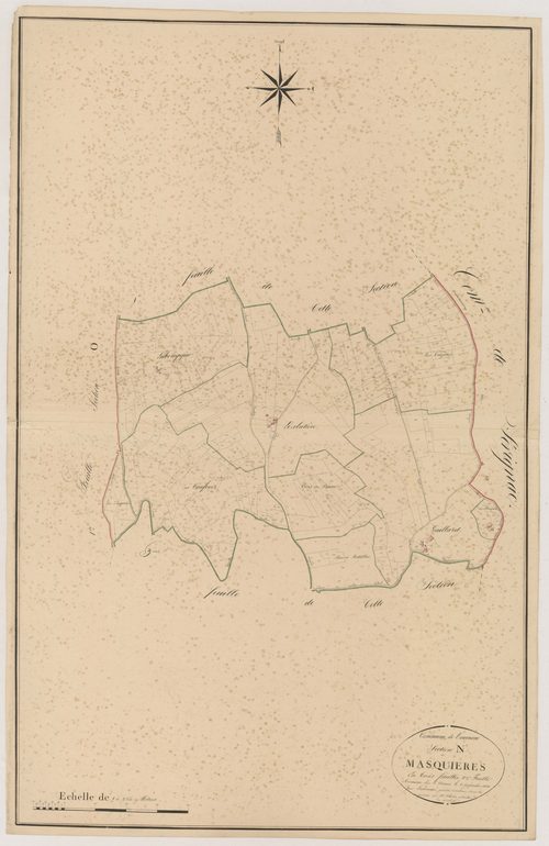 Plan napoléonien, atlas-N2 Masquières, Tournon-d’Agenais