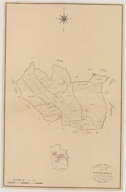 Plan napoléonien, atlas-N3 Masquières, Tournon-d’Agenais