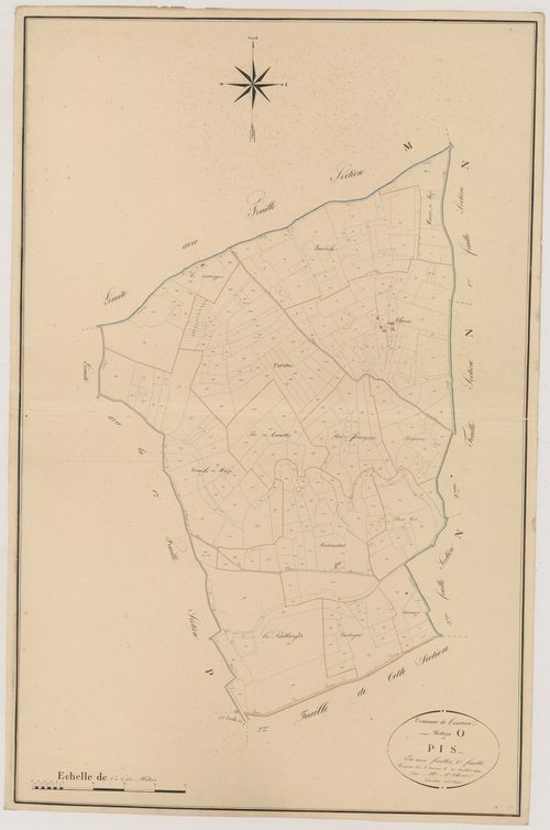 Plan napoléonien, atlas-O1 Pis, Tournon-d’Agenais