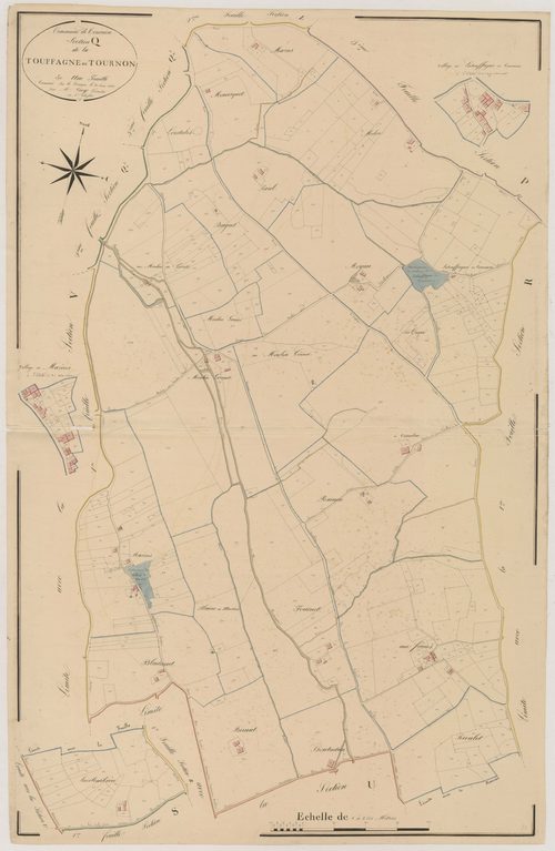 Plan napoléonien, atlas-Q Touffagne-de-Tournon, Tournon-d’Agenais