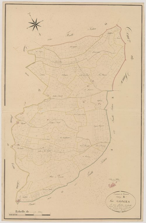 Plan napoléonien, atlas-R2 Las Gonie, Tournon-d’Agenais