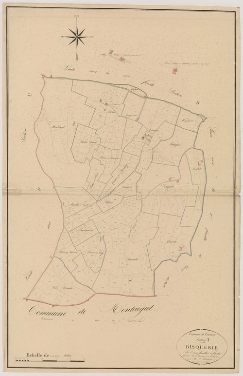 Plan napoléonien, atlas-T1 Bisquerie, Tournon-d’Agenais