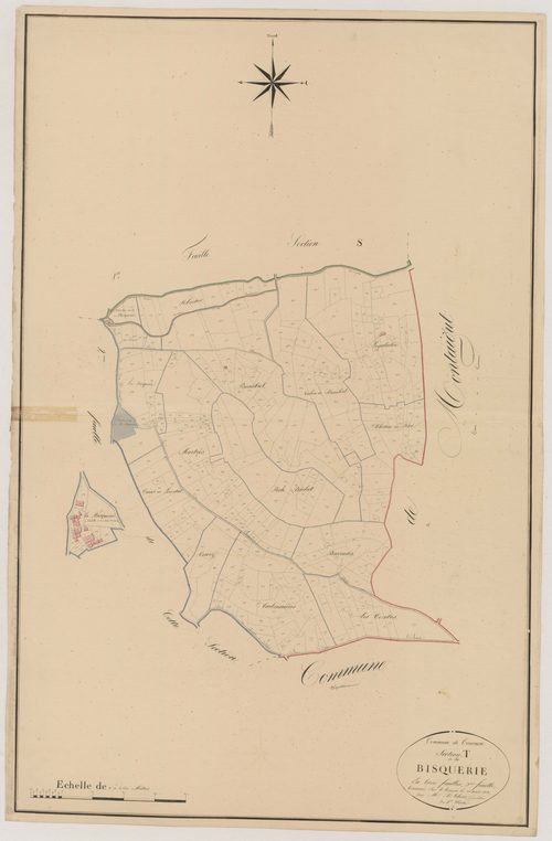 Plan napoléonien, atlas-T3 Bisquerie, Tournon-d’Agenais