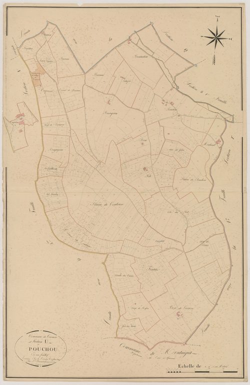 Plan napoléonien, atlas-U Pouchou, Tournon-d’Agenais