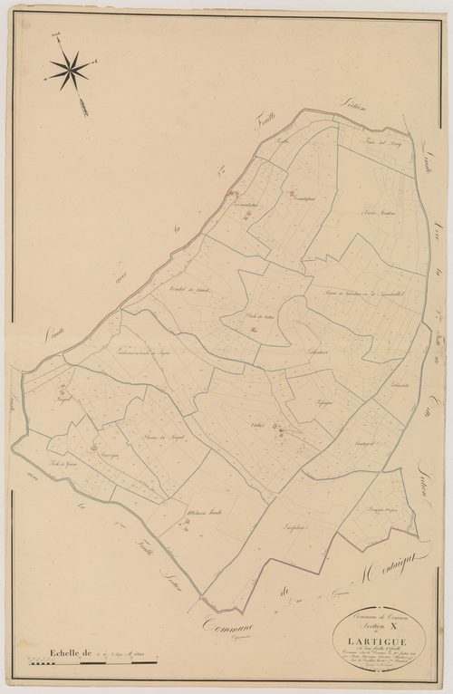 Plan napoléonien, atlas-X1 Lartigue, Tournon-d’Agenais