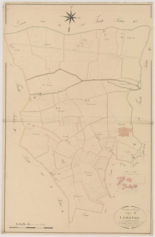 Plan napoléonien, atlas-A²1 Lamothe, Tournon-d’Agenais