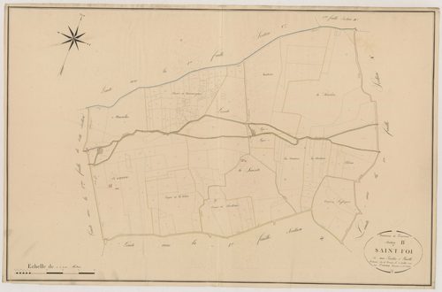 Plan napoléonien, atlas-B²1 Saint-Foi, Tournon-d’Agenais