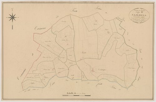 Plan napoléonien, atlas-D²1 Najejouls, Tournon-d’Agenais