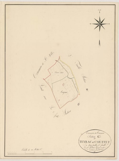 Plan napoléonien, atlas-G²1 Teyrac et Couffet, Tournon-d’Agenais
