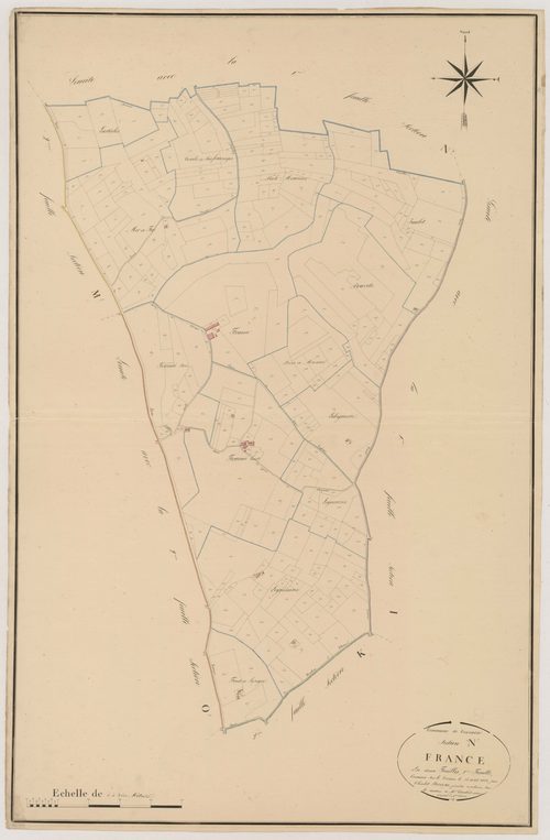 Plan napoléonien, atlas-N²2 France, Tournon-d’Agenais