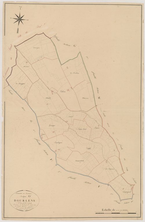 Plan napoléonien, atlas-O²1 Bourlens, Tournon-d’Agenais