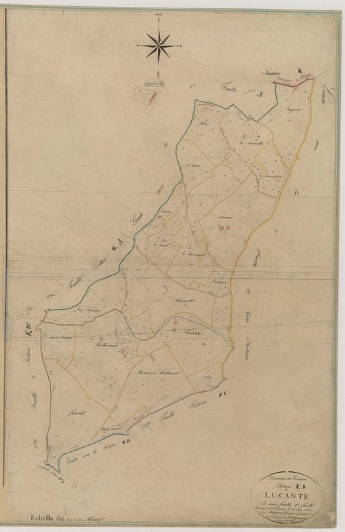 Plan napoléonien-B2 Lucante, Tournon-d’Agenais