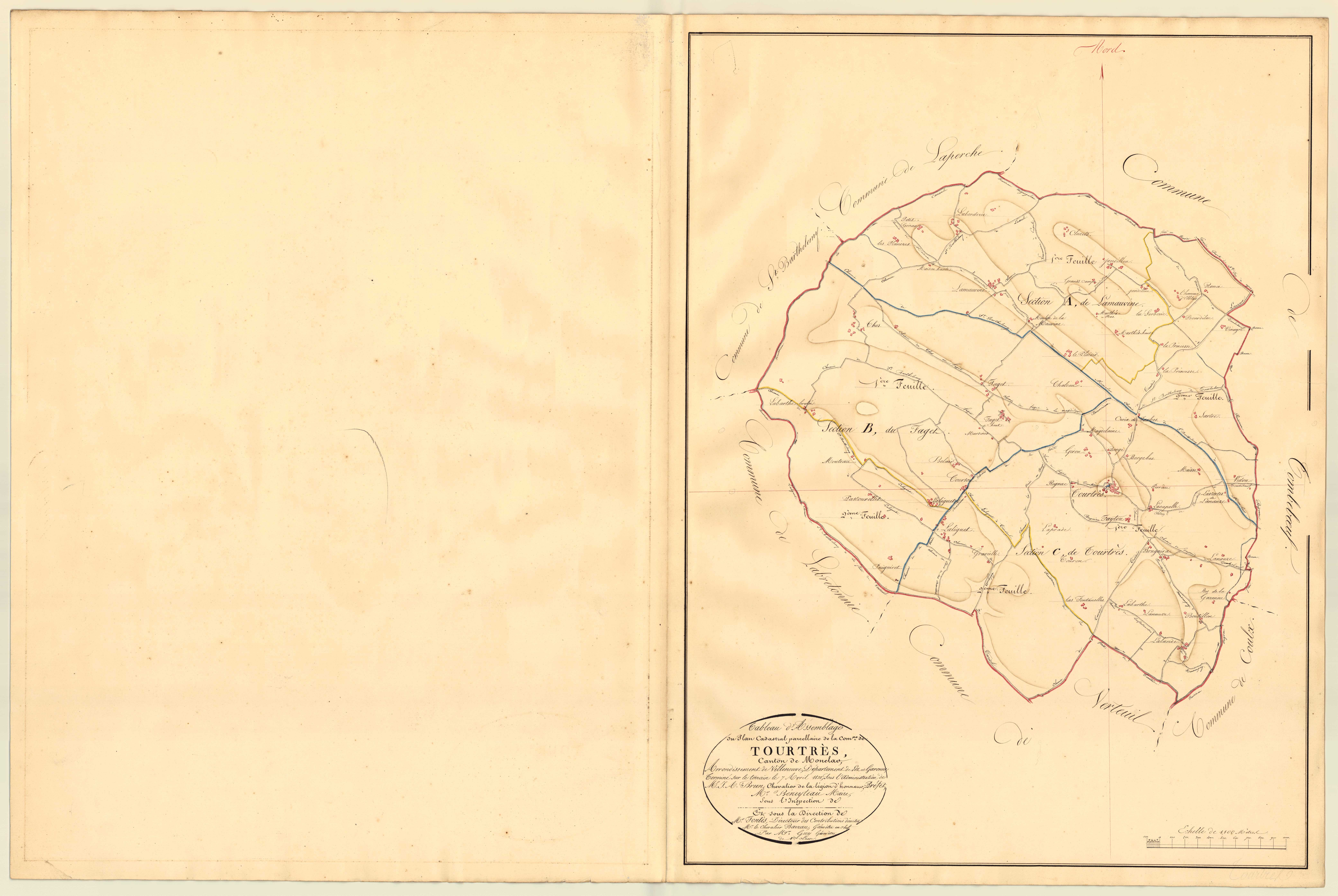Plan napoléonien, atlas-TA, Tourtrès