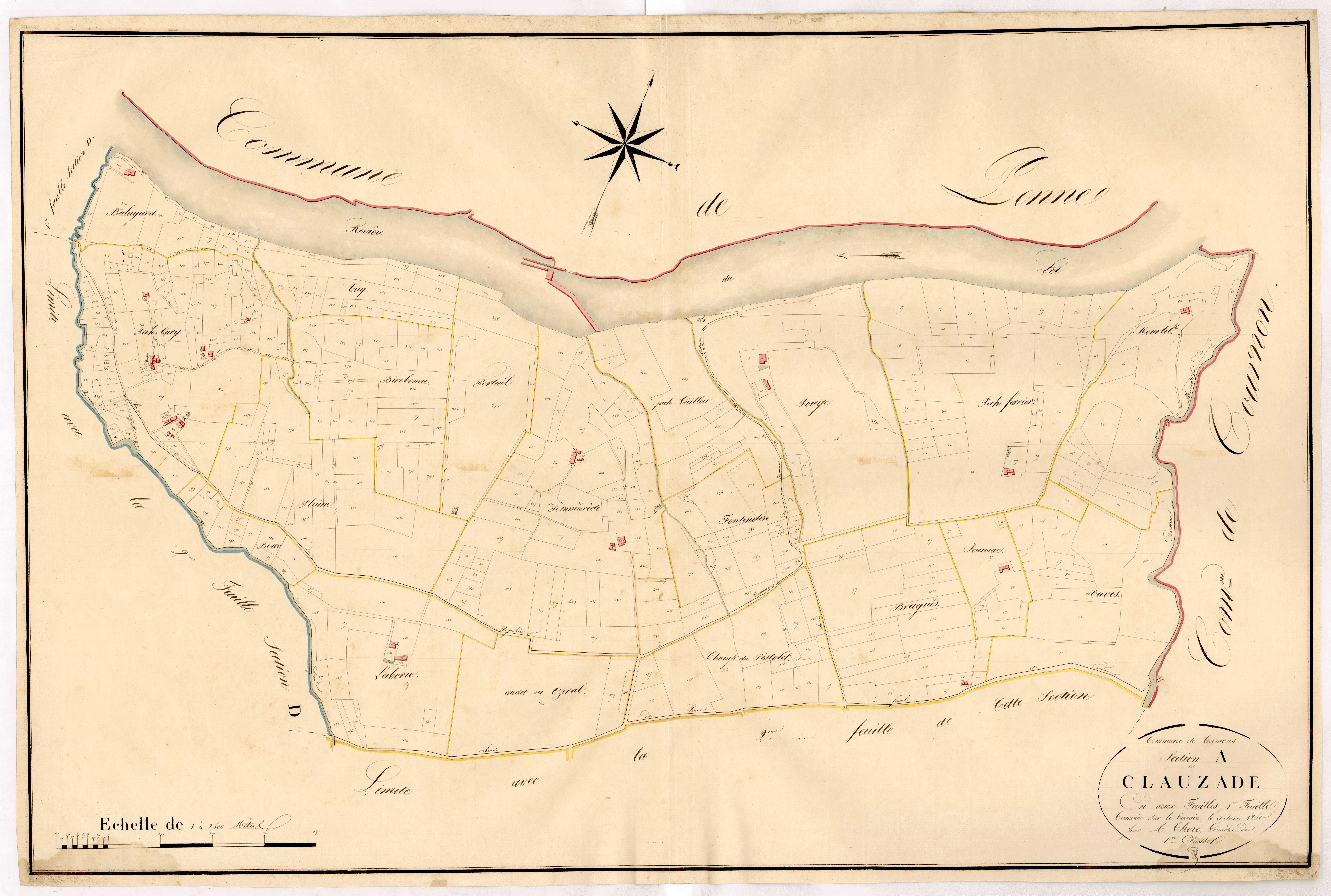 Plan napoléonien, atlas-A1 Clauzade, Trémons