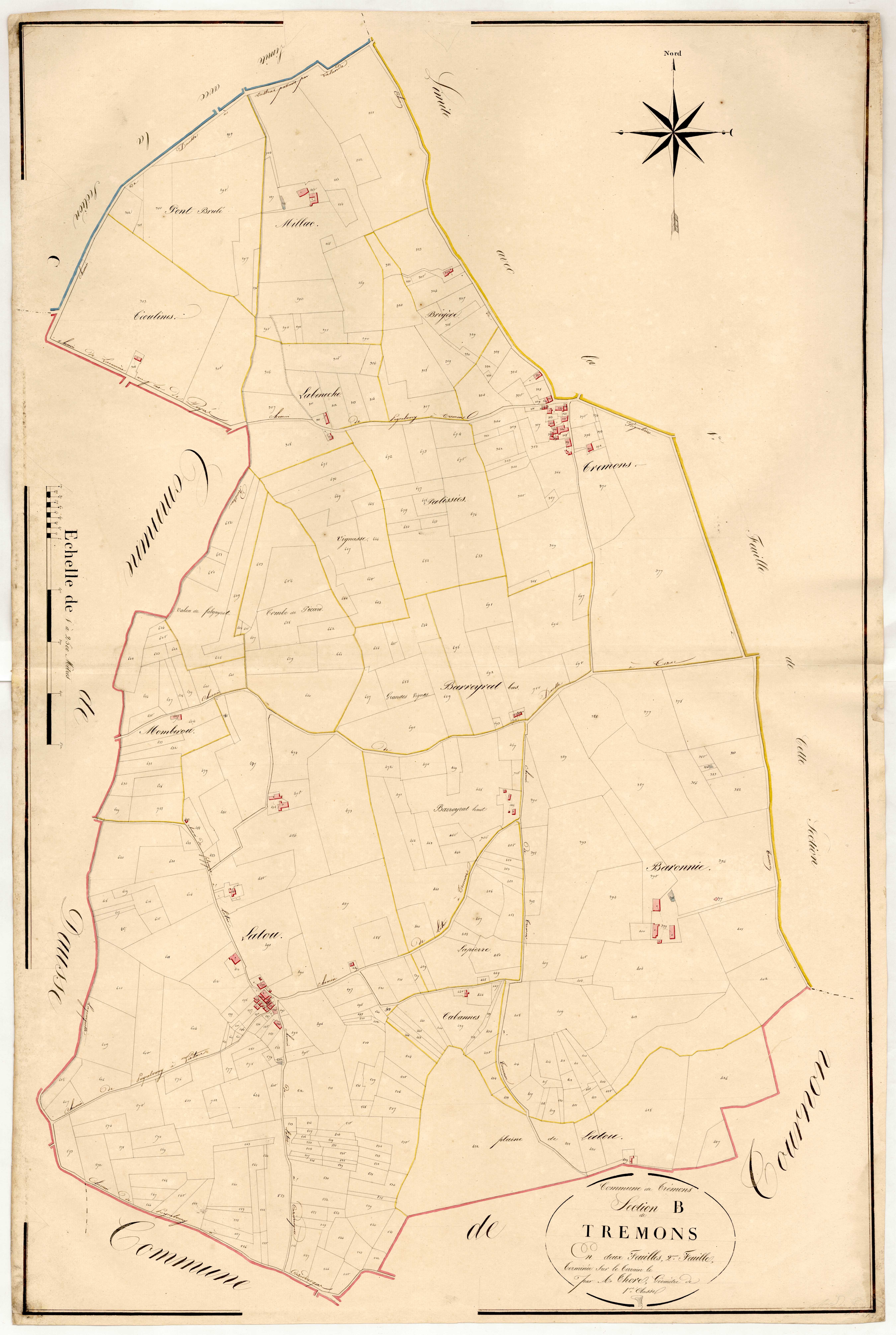 Plan napoléonien, atlas-B2 Trémons, Trémons