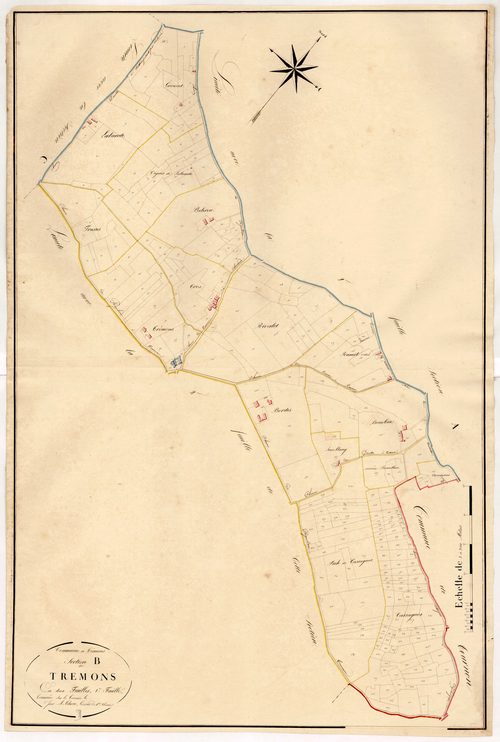 Plan napoléonien, atlas-B1 Trémons, Trémons