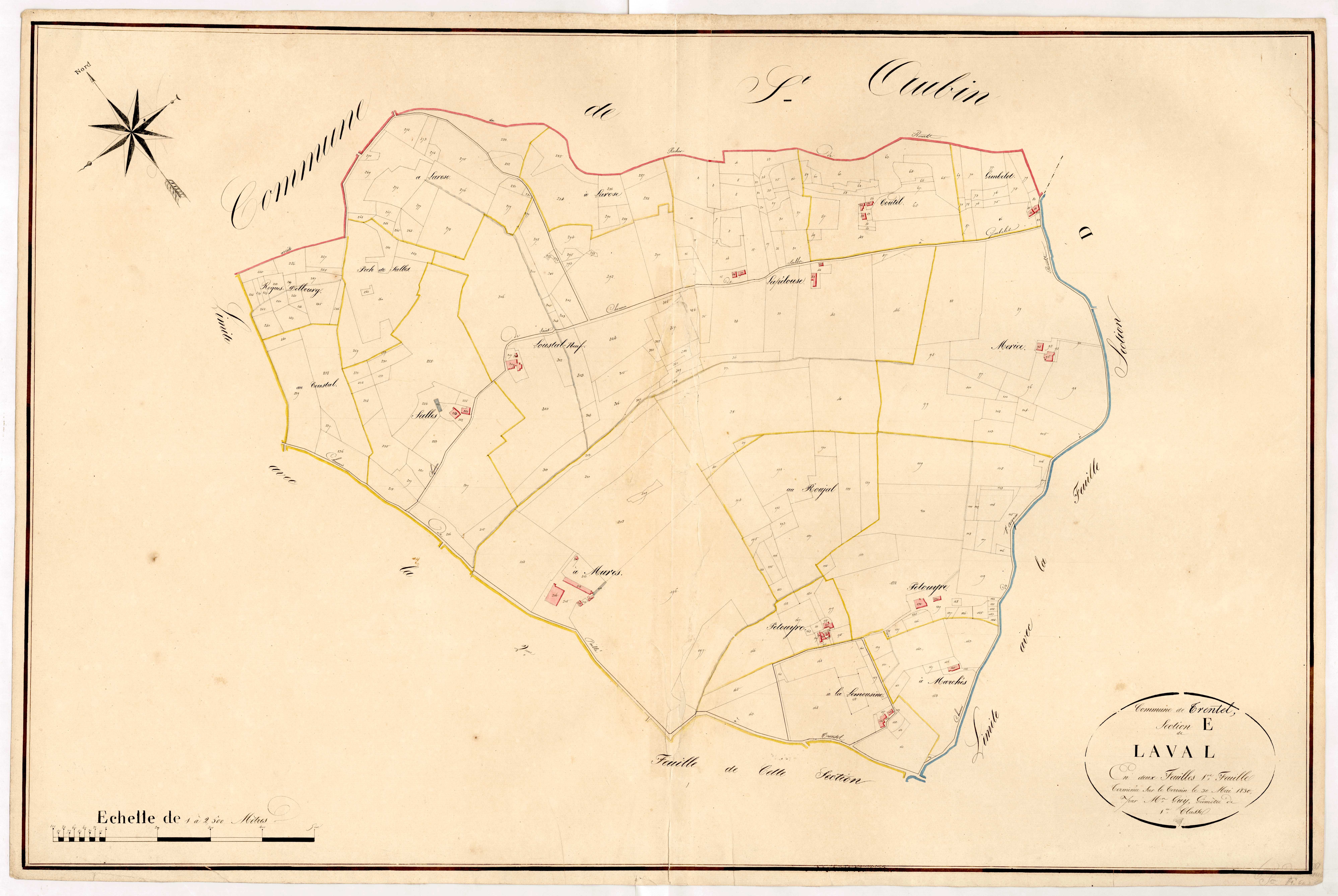Plan napoléonien, atlas-E1 Laval, Trentels