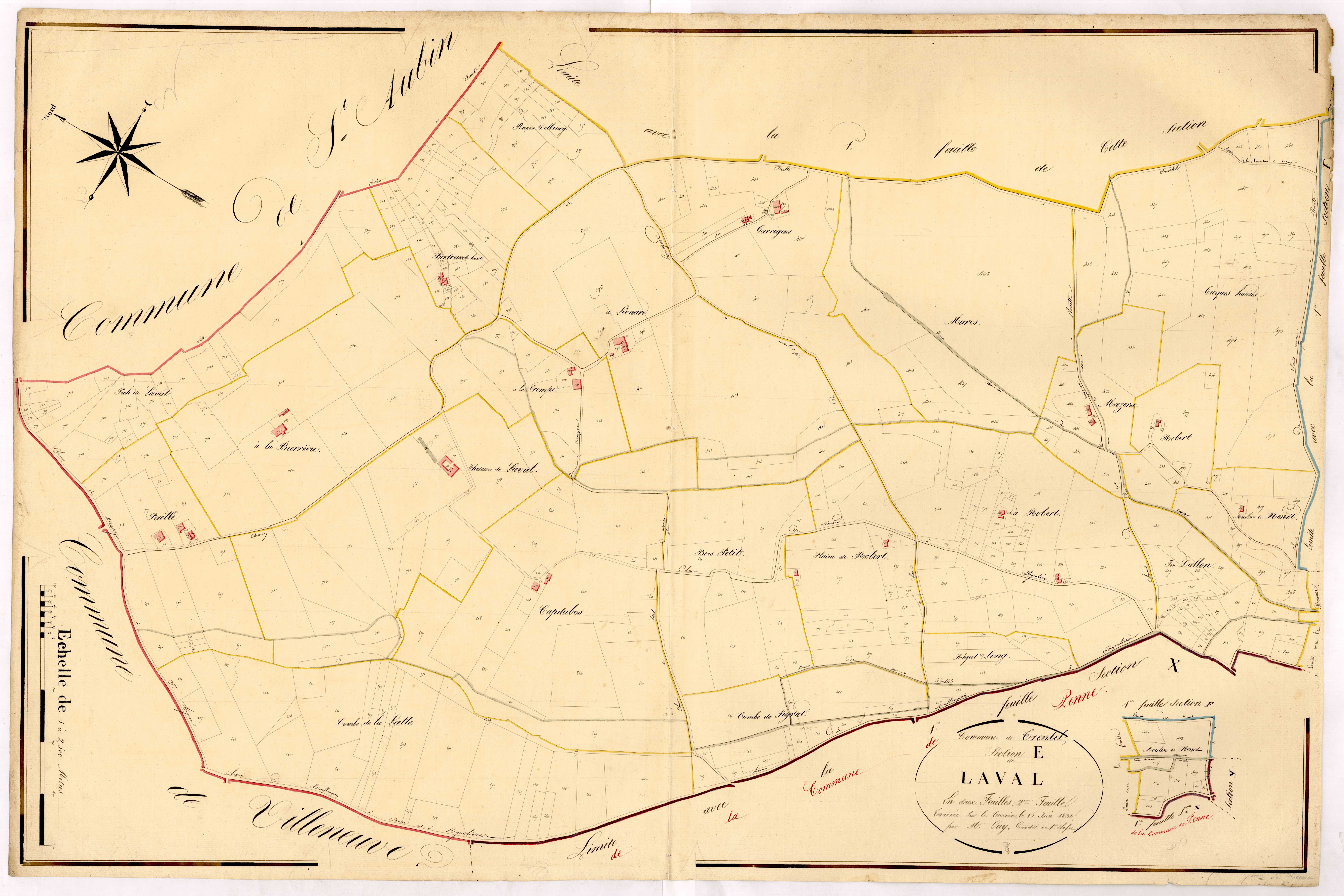 Plan napoléonien, atlas-E2 Laval, Trentels