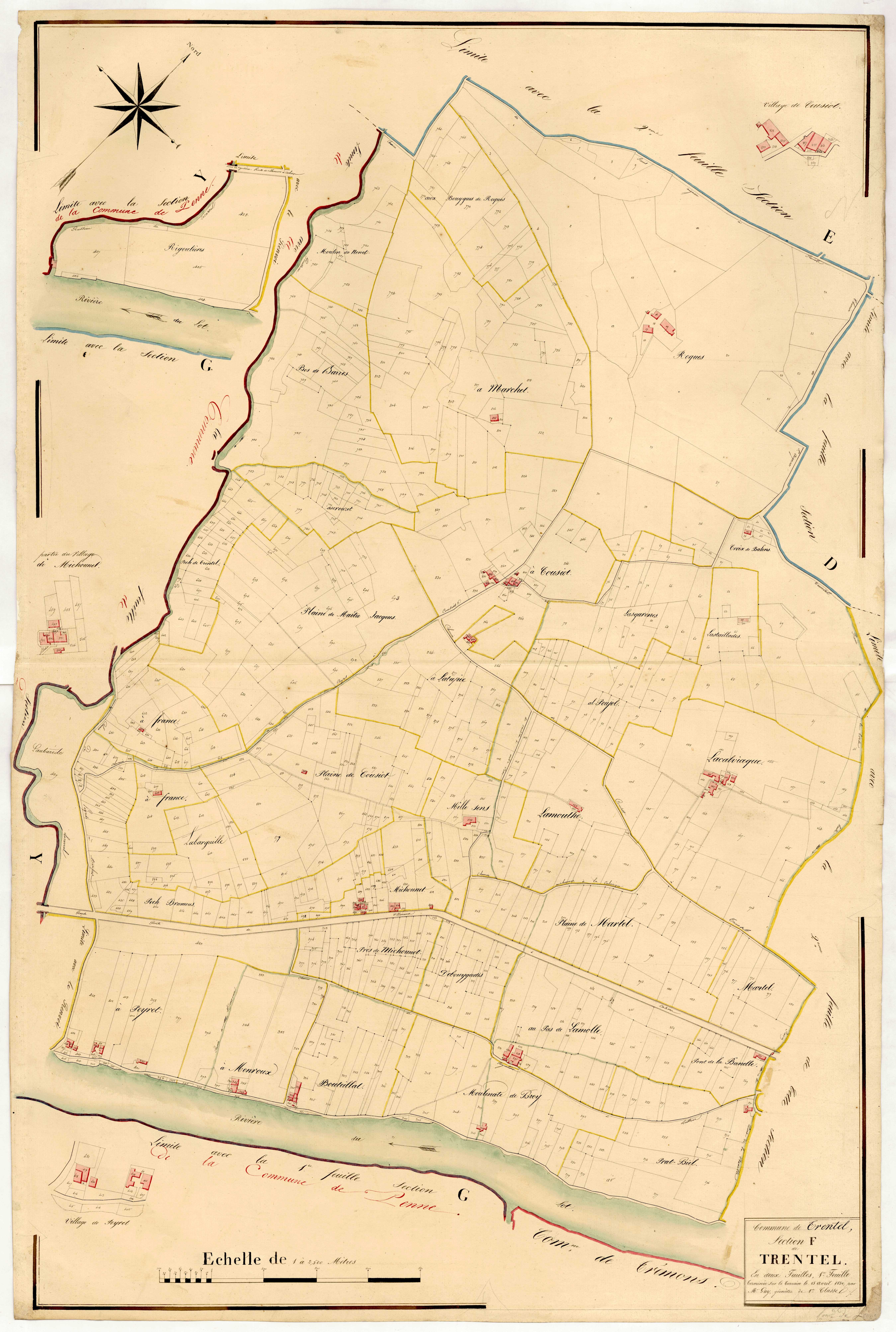 Plan napoléonien, atlas-F1 Trentels, Trentels