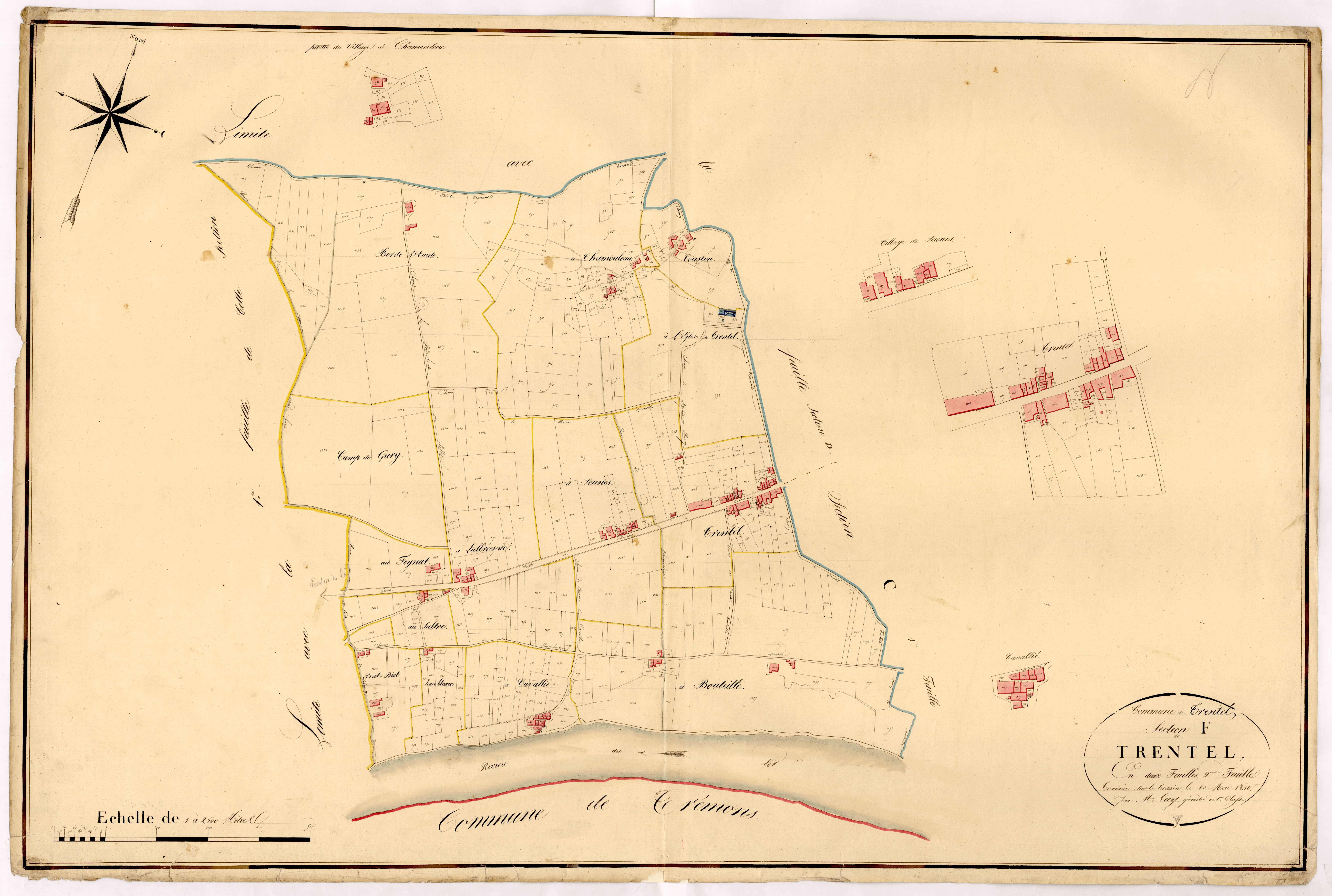 Plan napoléonien, atlas-F2 Trentels, Trentels